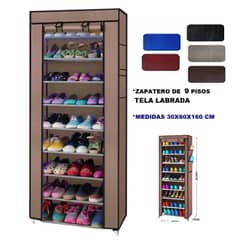 Organizador de Zapatos Armable Zapatera de 9 niveles Funda Aleatorio