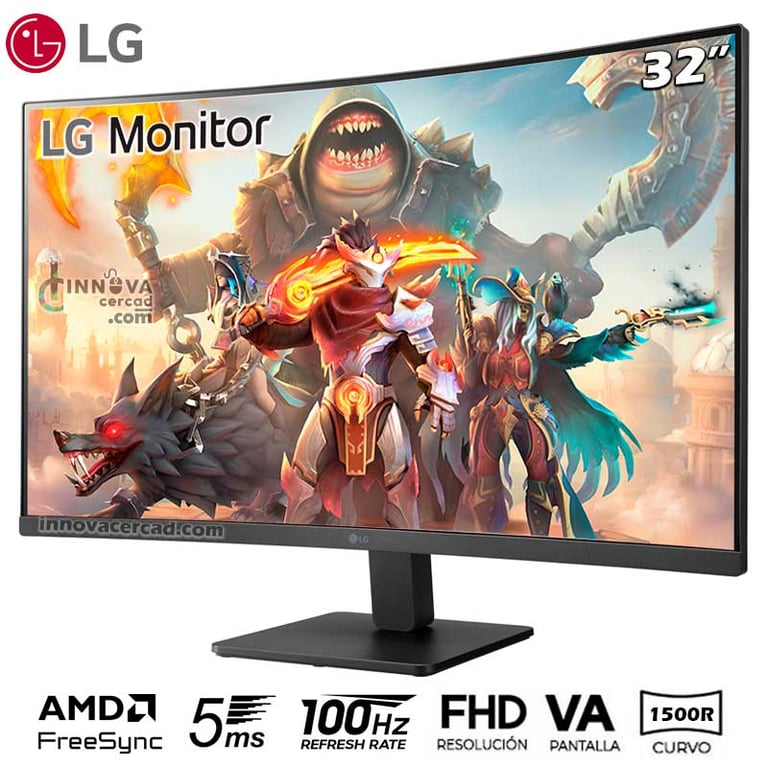 Monitor Curvo LG 32MR50C-B FHD de 32" 100Hz, 5ms (GTG) AMD FreeSync
