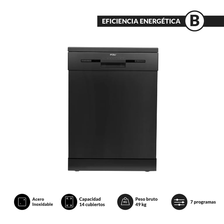 Lavavajillas Fs Element Black 14 Cubiertos