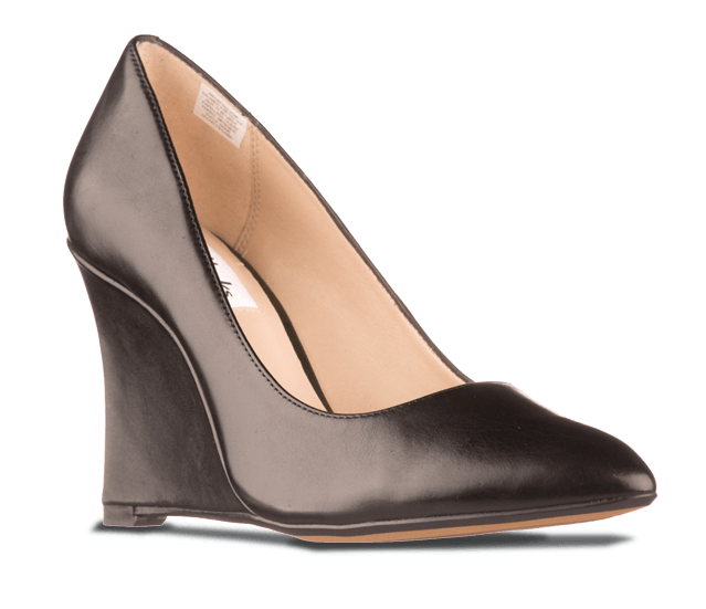 zapatos de vestir taco cuña